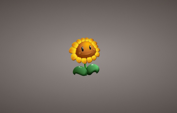 Пластиковый подсолнух