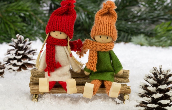 Куклы зимнего леса