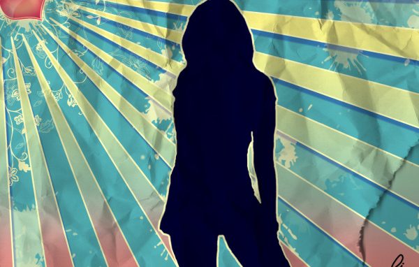 Силуэт девушки