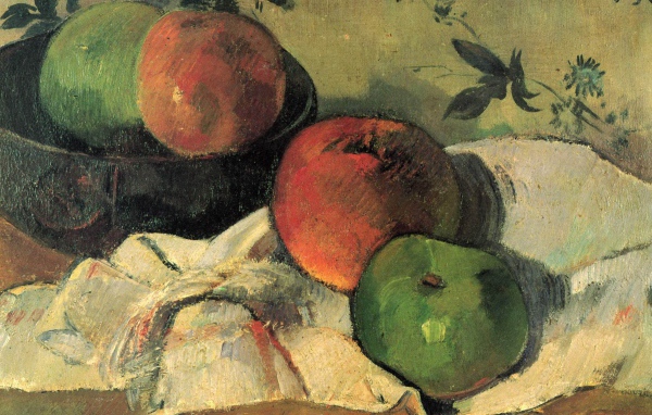 Картина Сезанна - Яблоки