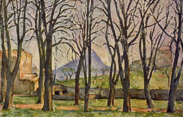 Картина Сезанна - Голы лес