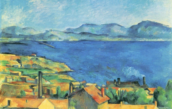Картина Сезанна - Желтый город