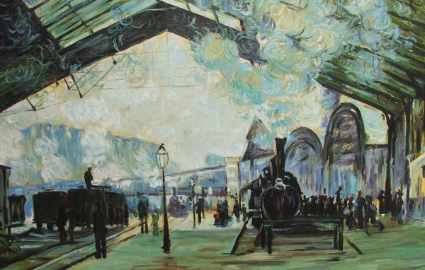Картина Клода Моне - Вокзал