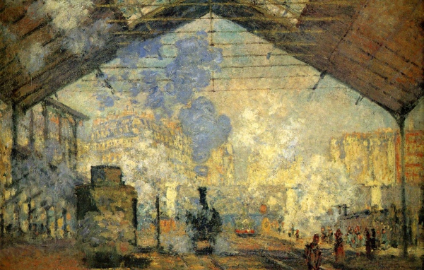 Картина Клода Моне - Железнодорожная станция