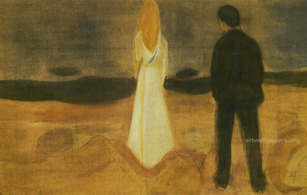 Картина Эдварда Мунка - Темный закат