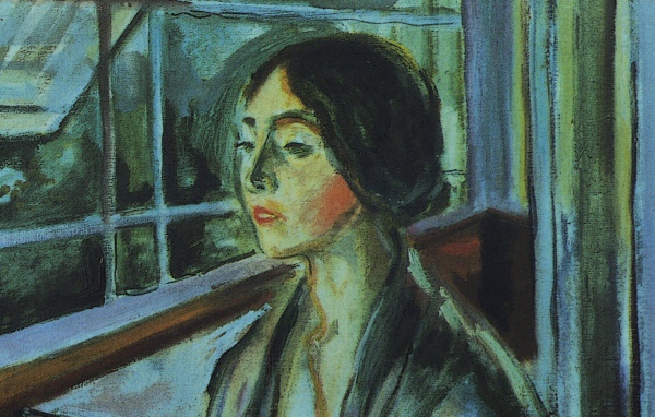 Картина Эдварда Мунка - Одинокая женщина