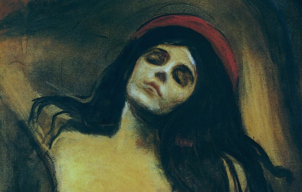 Painting Edvard Munch - Woman asleep