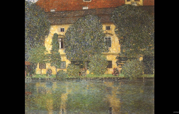 Картина Густава Климта - Шлосс Каммер Аттерзее