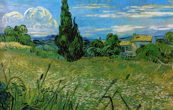 Painting of Vincent Van Gogh - Lonely tree