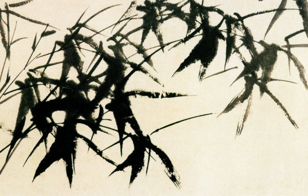 Картина Марлен Дюма - черный куст