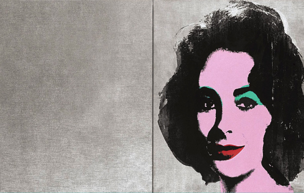 Картина Энди Уорхола красивой женщины