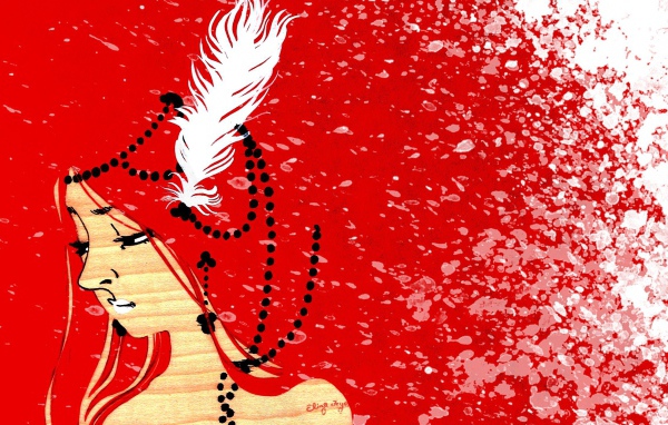 Картина в красных тонах