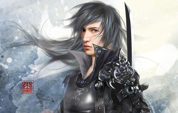 Воин в доспехах