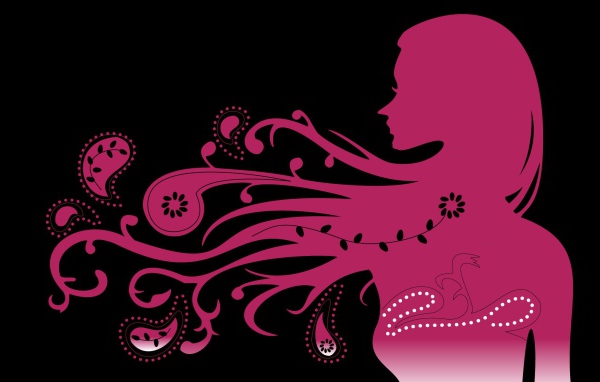 Прекрасная векторная девушка