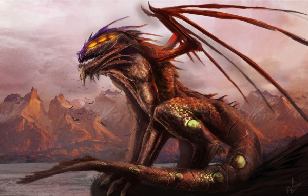 Дракон сидит у моря