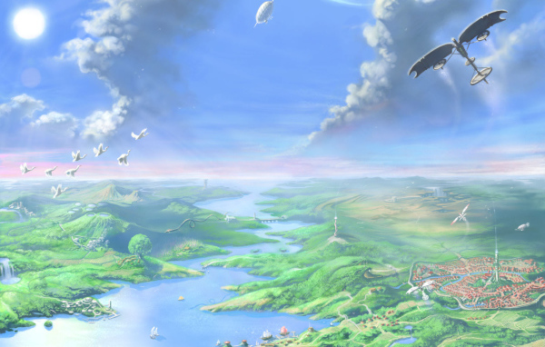 Фантастический инопланетный пейзаж