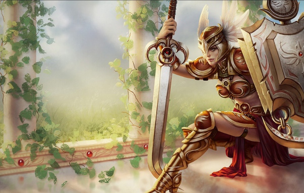 Девушка воин с мечом