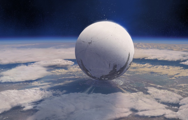 Огромный шар на планете