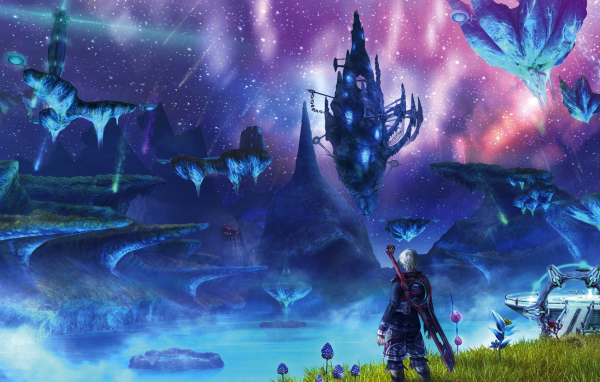 Пейзаж с летающими островами