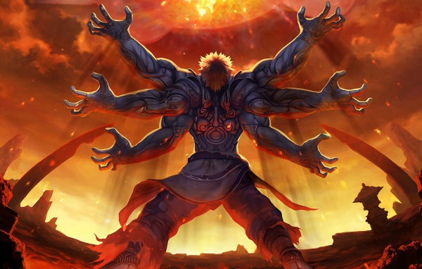 Шестирукий монстр