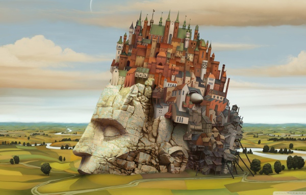 Город на каменной голове