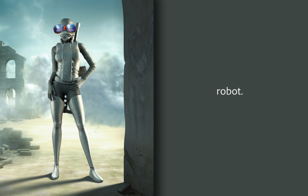 Робот в синих очках