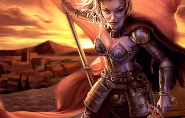 Воин со знаменем