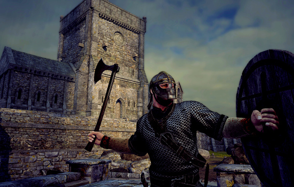 Викинг в сражении