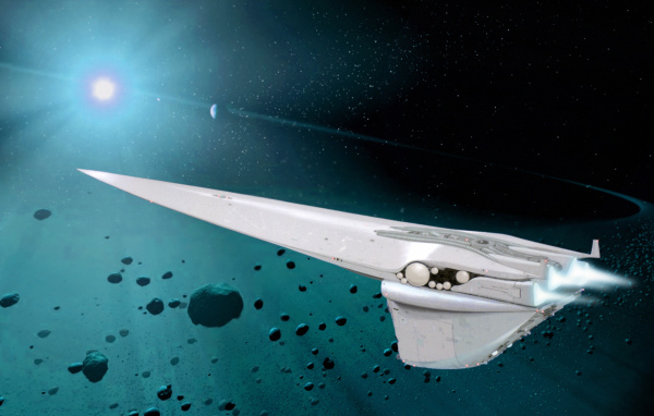 Белый космический корабль