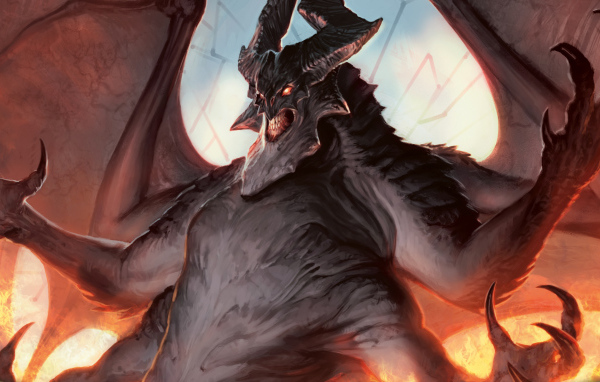 Крылатый монстр с когтями