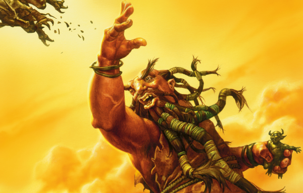 Джин с чертом в руке