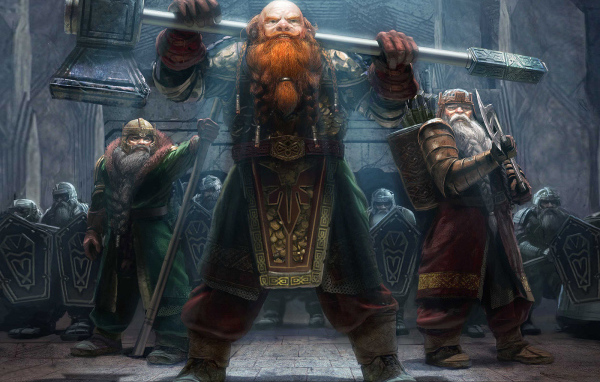 Бородатый мужик с кувалдой