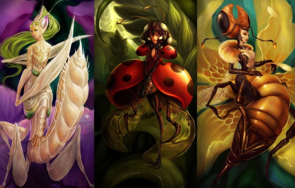 Насекомые девушки