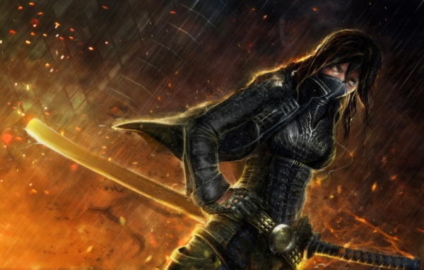 Ника с огненным мечом