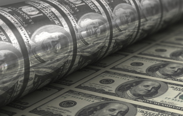 Печатное клише для долларов