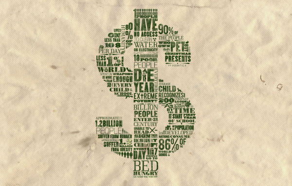 Стильный знак доллара