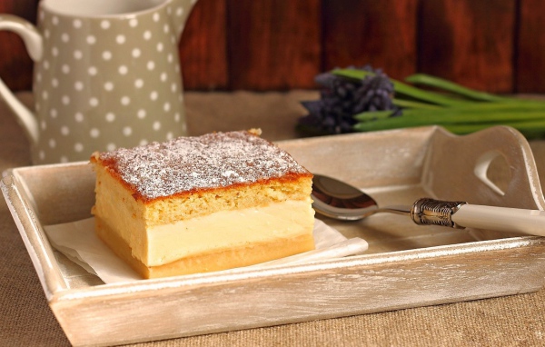 Персиковый бисквит