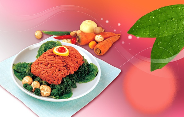 Фарш и овощи