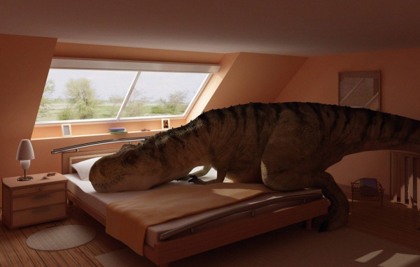 Тиранозавр в спальне