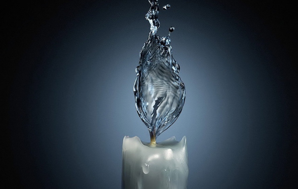 Водяное пламя свечи