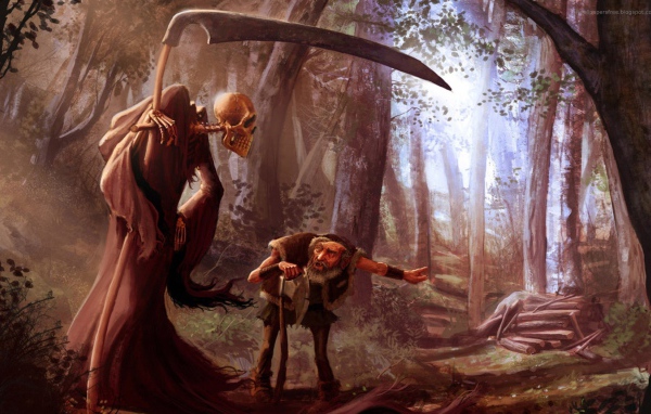 К деду пришла смерть