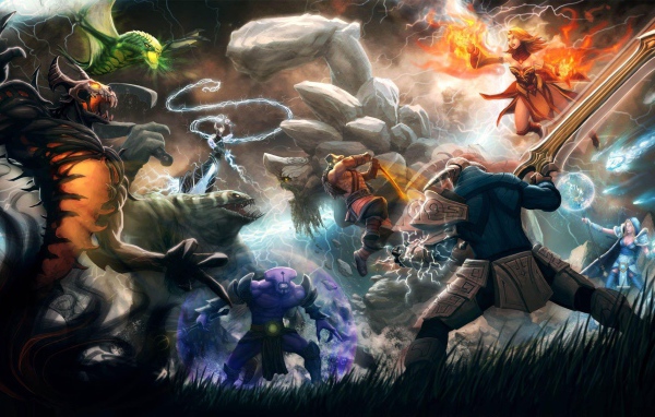 Сражение в Dota 2