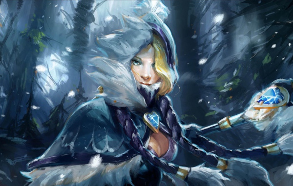 Блондинка из игры Dota