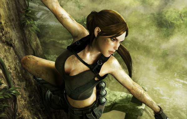 Лара Крофт в видео игре