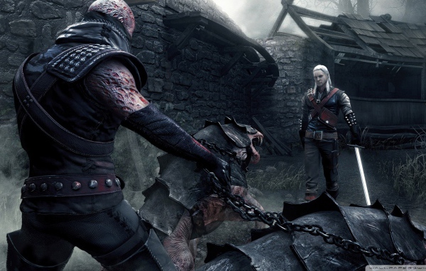 Встреча с врагом в игре Ведьмак