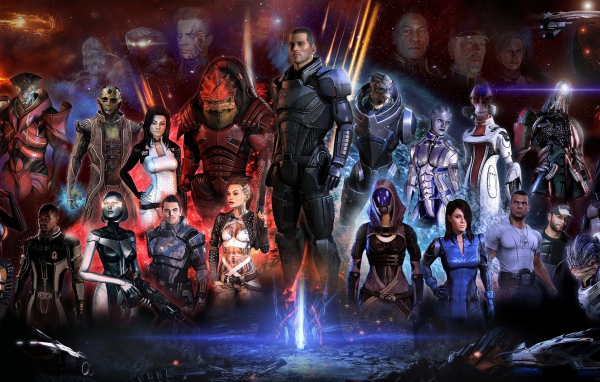 Участники игры Mass Effect