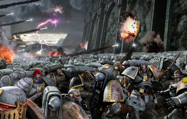 Воины атакуют крепость