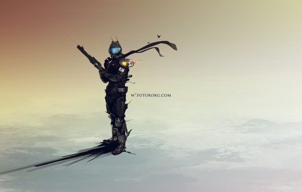 Солдат из видео игры