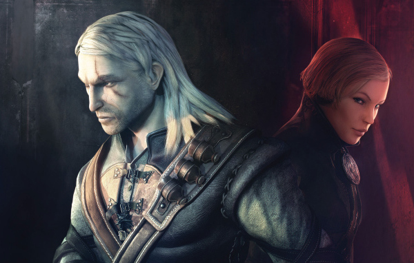 Два героя игры Ведьмак