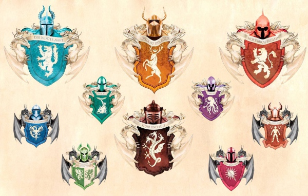 Гербы воинов из игры